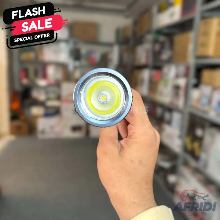 Geepas Rechargeable LED Flashlight GFL3803N || Original Product + 2 Year Local Warranty