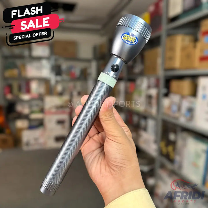 Geepas Rechargeable LED Flashlight GFL3803N || Original Product + 2 Year Local Warranty
