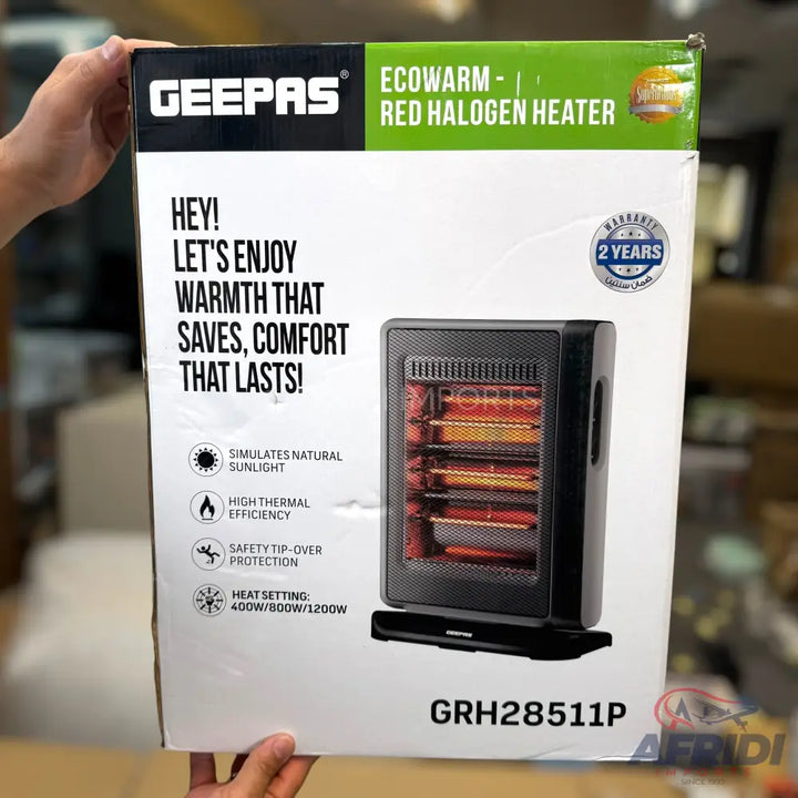 Geepas Red Halogen Heater GRH28511P