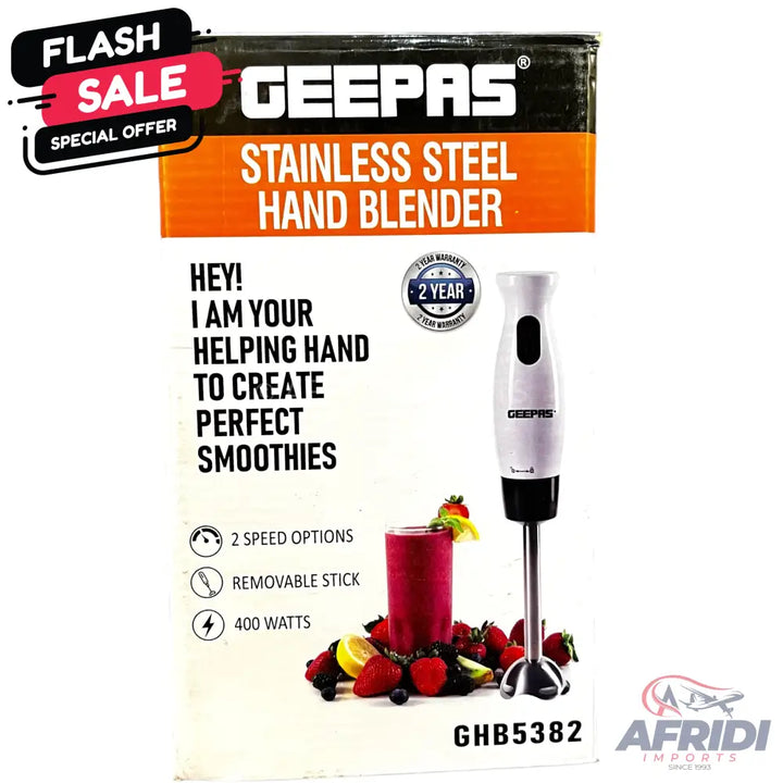 Geepas Stainless Steel Hand Blender GHB5382 || Original Product + 2 Year Local Warranty