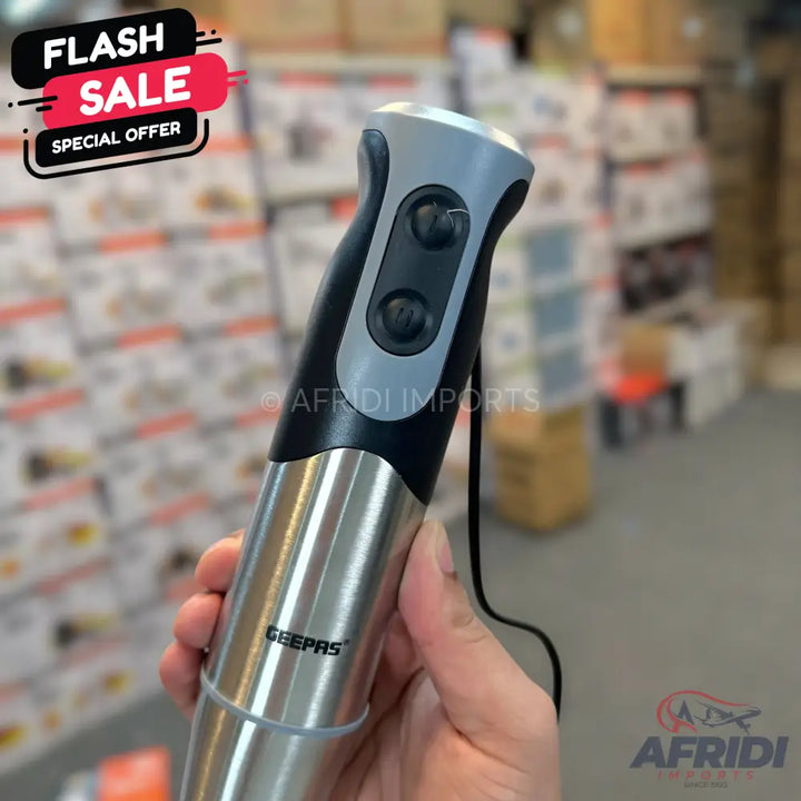 Geepas Stainless Steel Hand Blender || Original Product + 2 Year Local Warranty