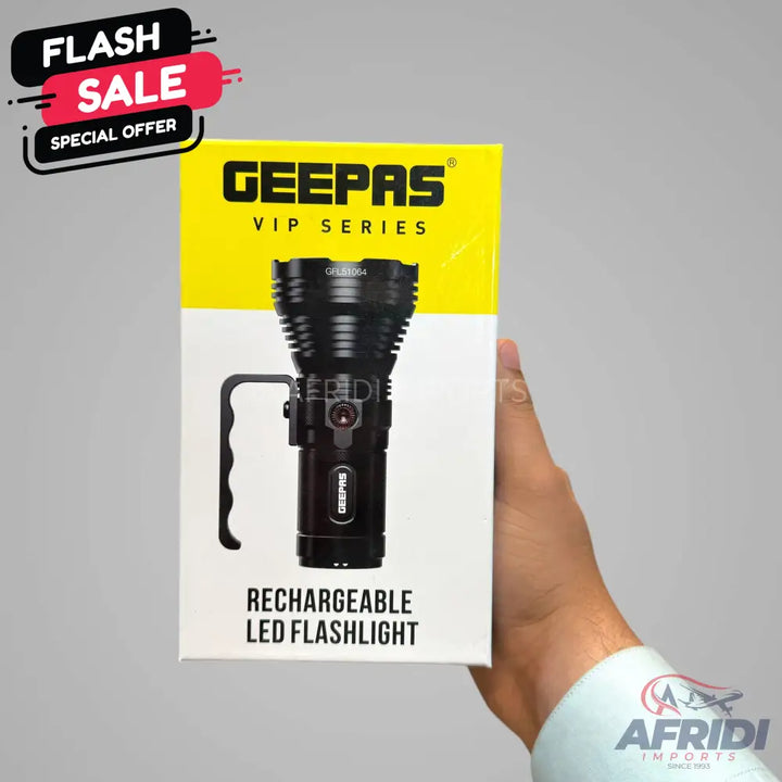 Geepas VIP Series Search Light || Original Product + 2 Year Local Warranty