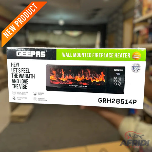 Geepas Wall Mounted Fireplace Heater