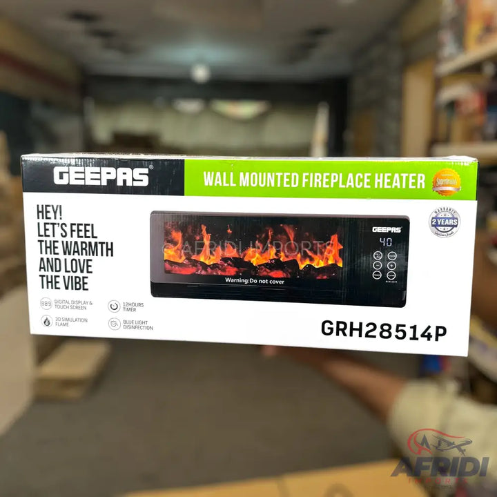 Geepas Wall Mounted Fireplace Heater