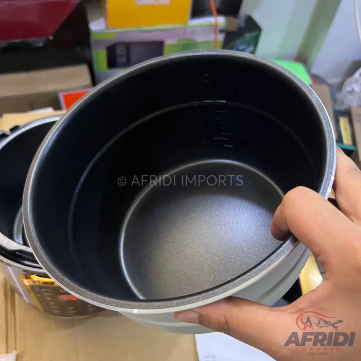 A non-stick inner pot for a rice cooker.