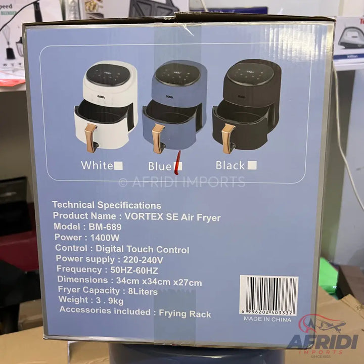 German Lot Imported BOMA 8L Air Fryer