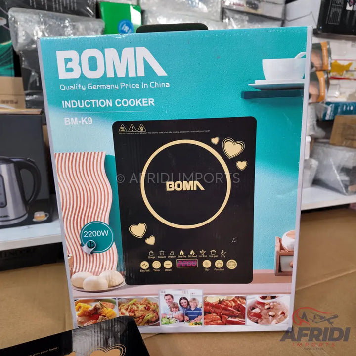 BOMNA induction cooker with a 2200W rating.