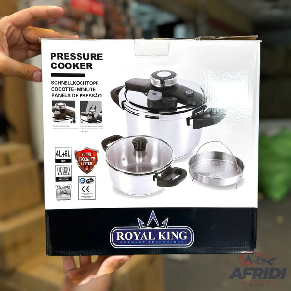 German Lot Imported Royal King 2-in-1 Pressure Cooker