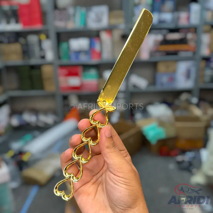Golden Cake Serving Set