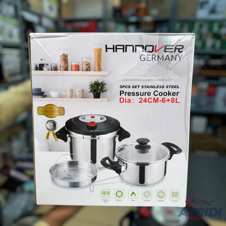 Hannover 8 + 6L Pressure Cooker - German Lot