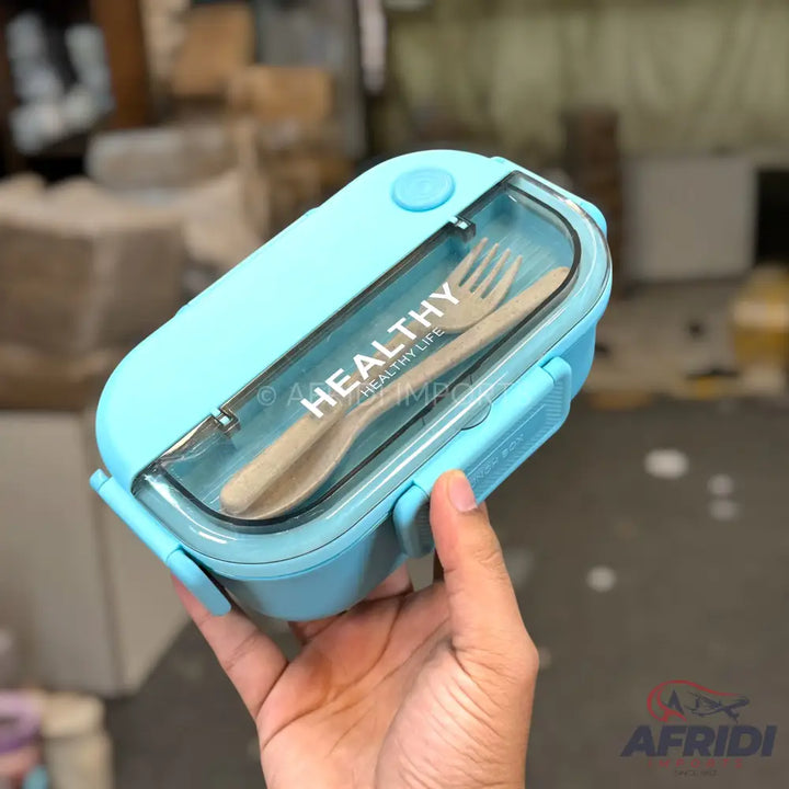 Healthy Insulated Lunch Box - Blue (LF7-B)