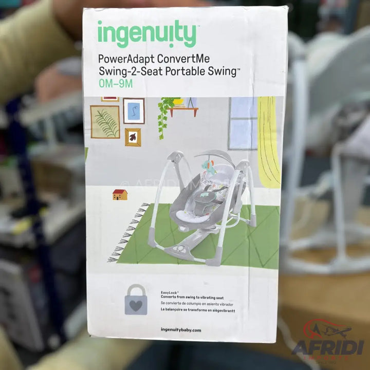 Ingenuity PowerAdapt Portable Baby Swing - US Lot
