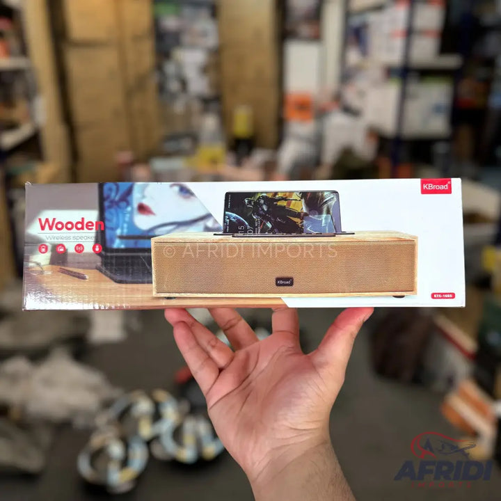 KBroad Wooden Bluetooth Speaker Mobile Stand
