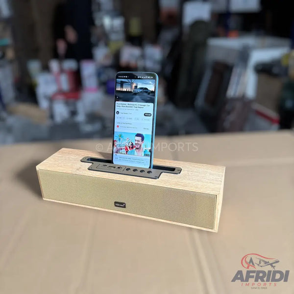 KBroad Wooden Bluetooth Speaker Mobile Stand