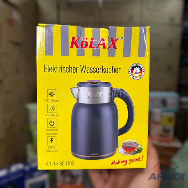 KOLAX electric kettle for heating water.