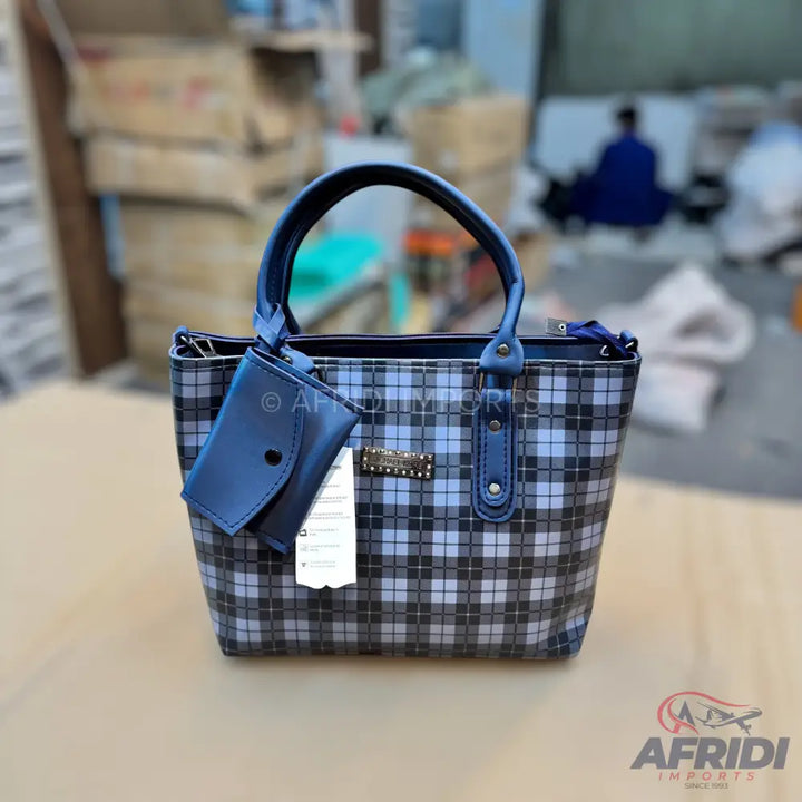 Ladies Purse - Blue Print