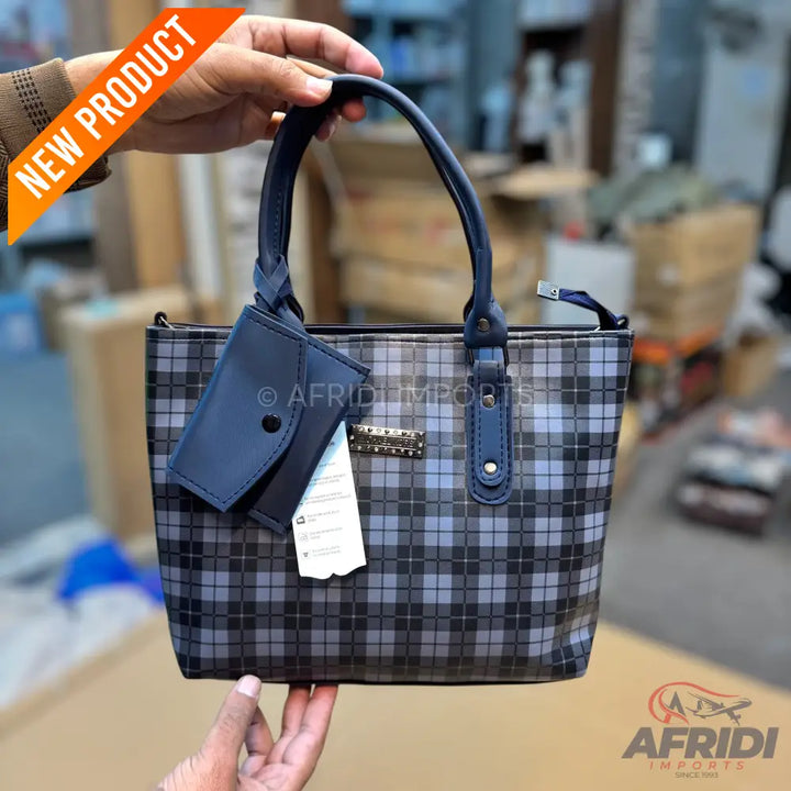 Ladies Purse - Blue Print