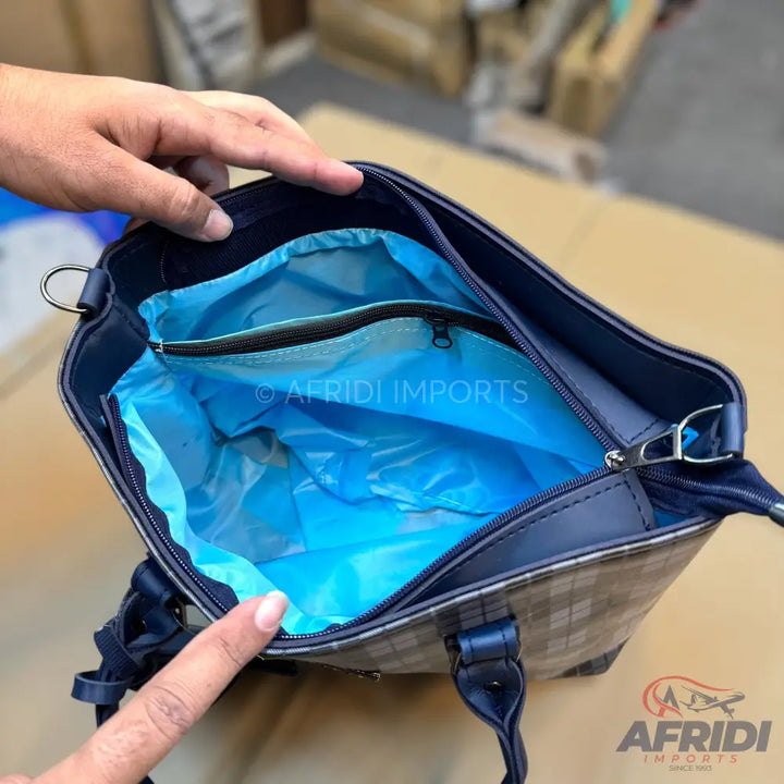 Ladies Purse - Blue Print