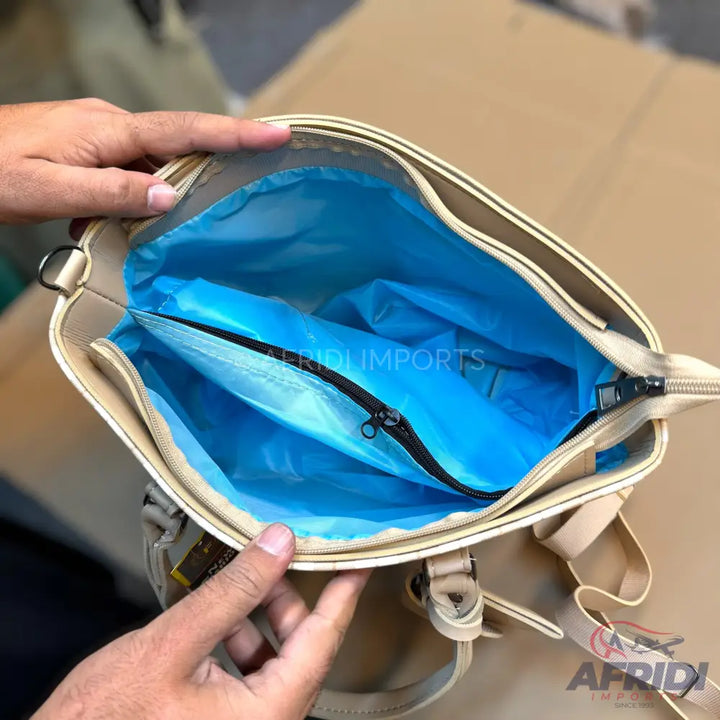 Ladies Purse - Cream Print