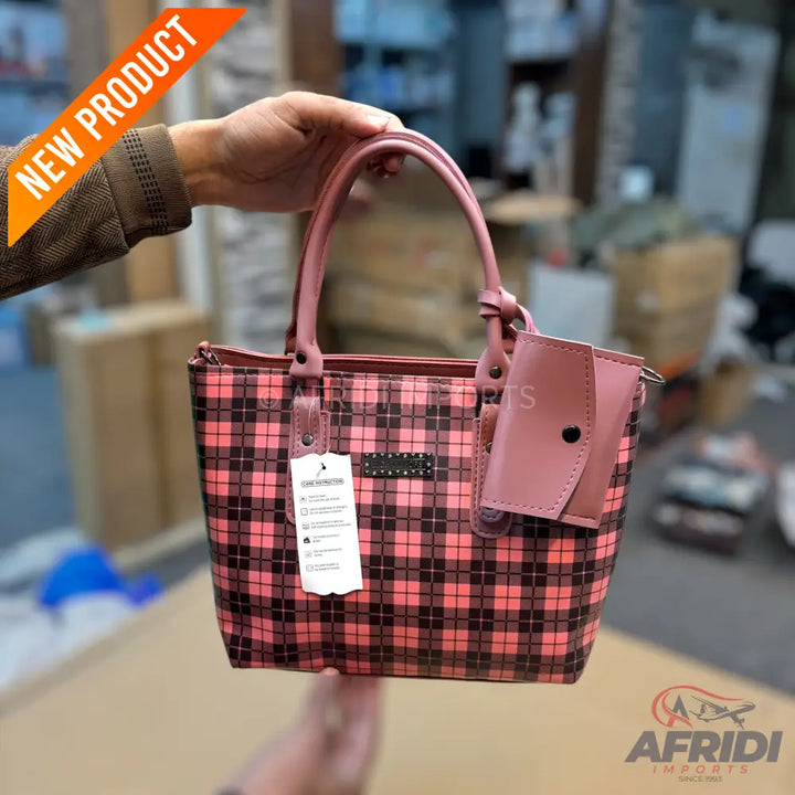 Ladies Purse - Pink Print