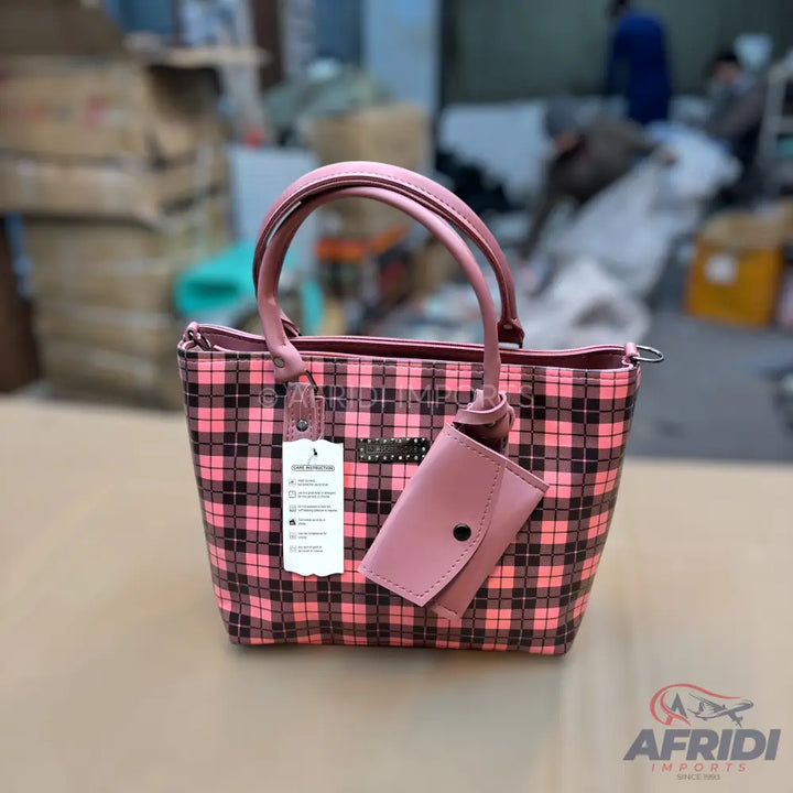 Ladies Purse - Pink Print
