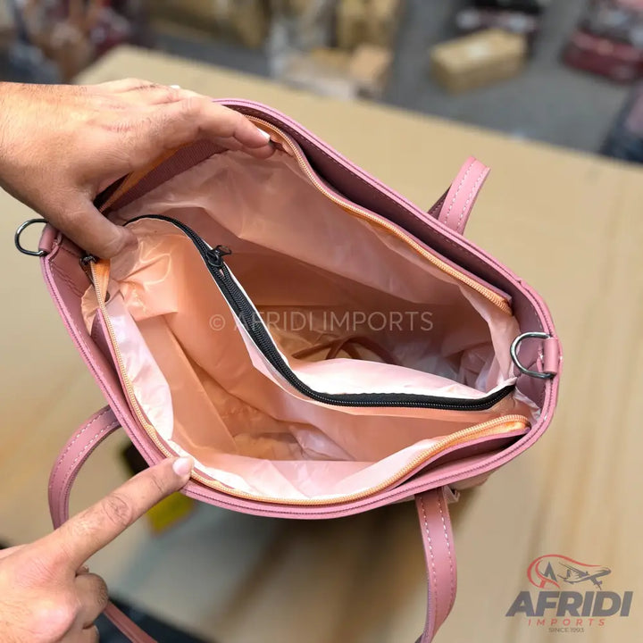 Ladies Tote Bag - Pink