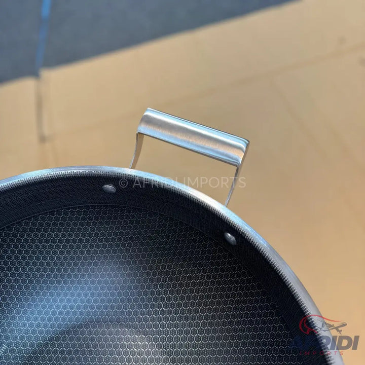 Laser Crafted Honeycomb Karahi with Lid