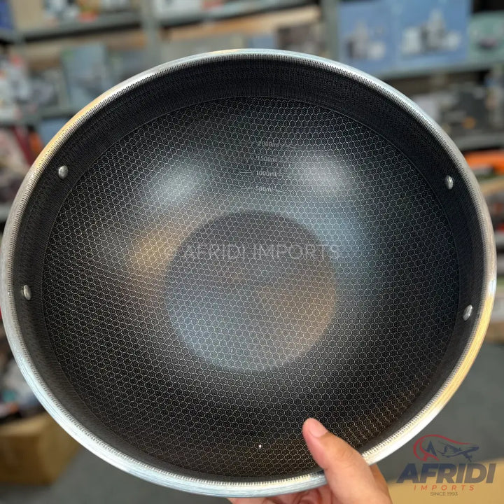 Laser Crafted Honeycomb Karahi with Lid