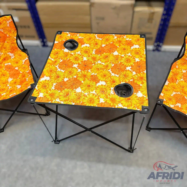 Lot Imported 3 in 1 Folding Chair Set with Table