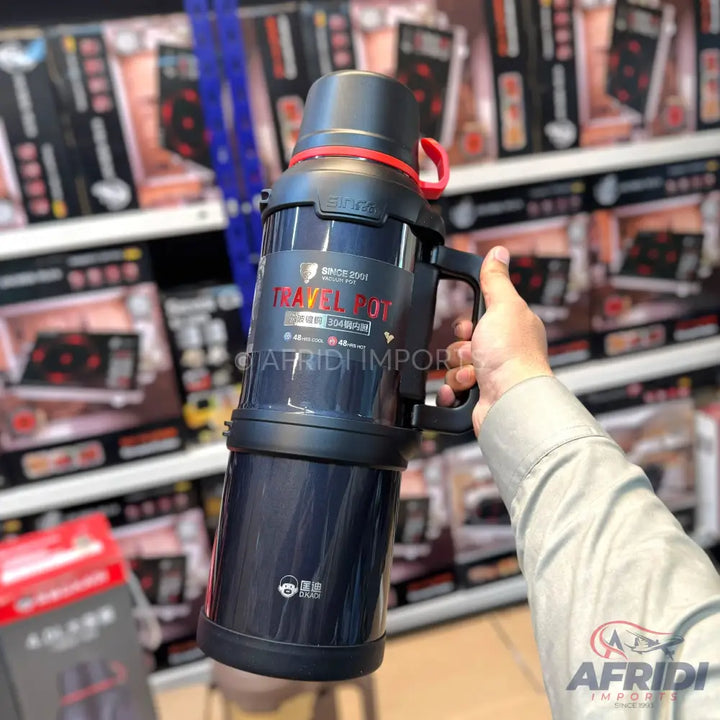 Lot Imported 4000ml Travel Vacuum Pot Black