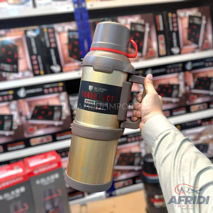 Lot Imported 4000ml Travel Vacuum Pot Golden
