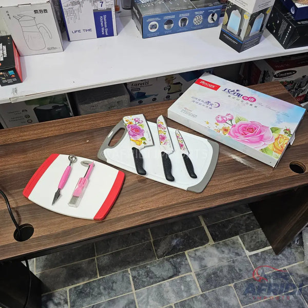 Lot Imported 7 in 1 Kitchen Knife Set with 2 Cutting Boards