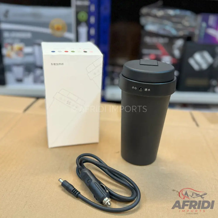 Portable air purifier with a car charger.