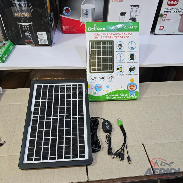 Lot Imported CClamp 2 size Solar Panel - 15W