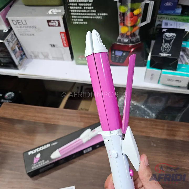 Lot Imported Flyco 2 in 1 Hair Straightner & Roller
