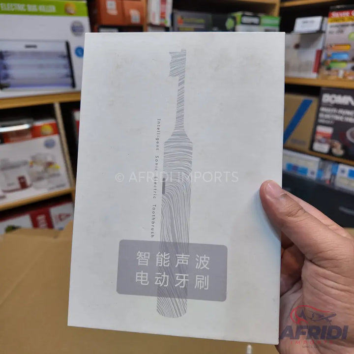 White box for an intelligent sonic electric toothbrush.