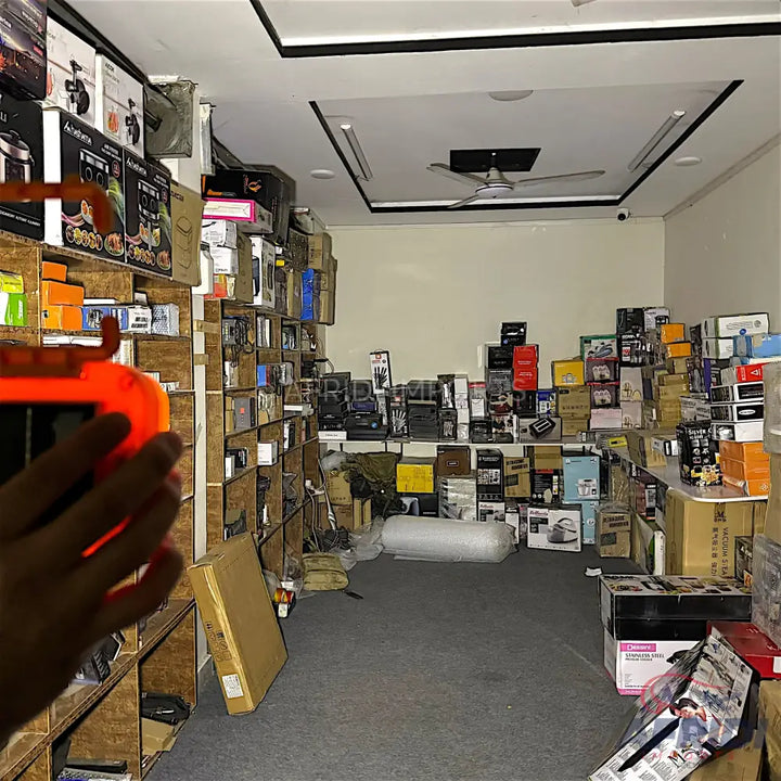 A store filled with various electronic goods and appliances.