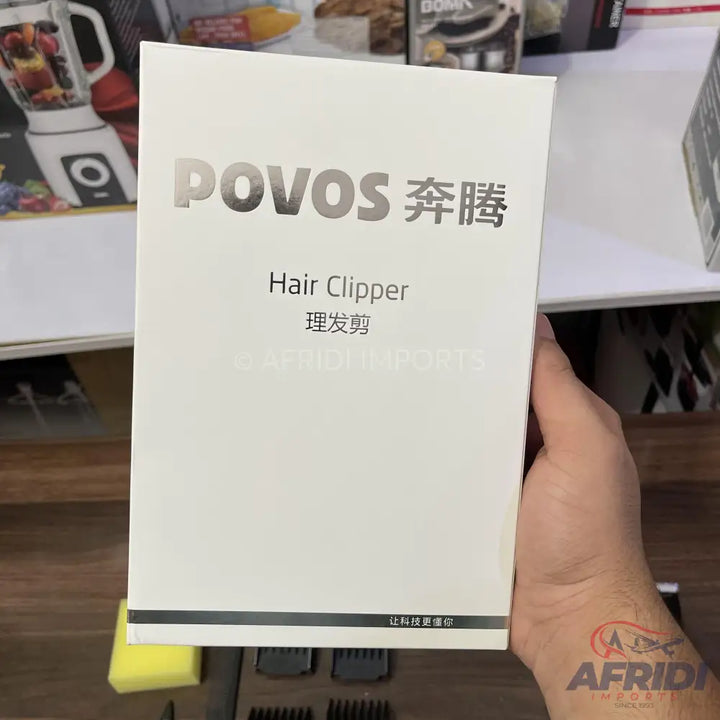 A white box for a hair clipper.