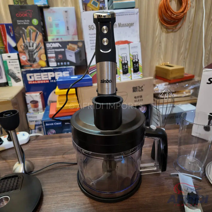 Lot Imported Sinbo 6 in 1 Chopper & Hand Blender Set with Slicer