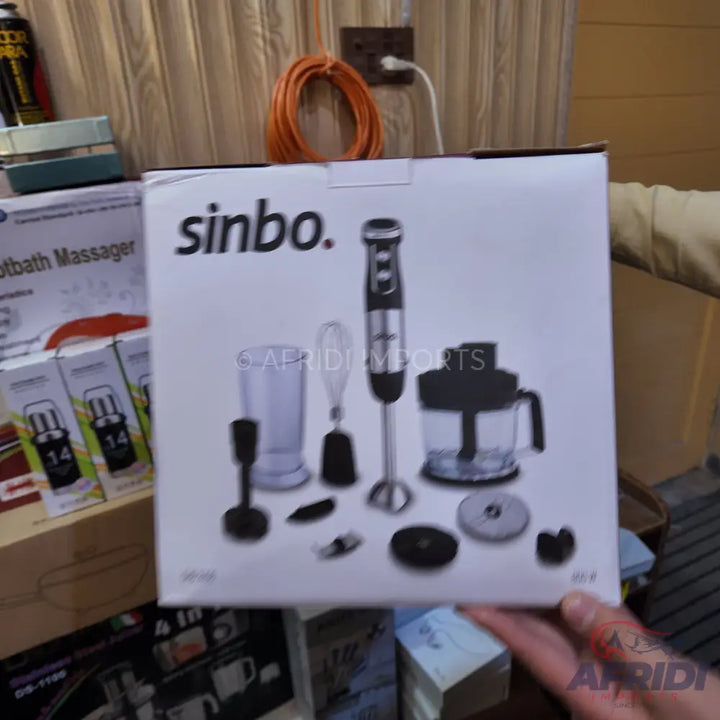 Lot Imported Sinbo 6 in 1 Chopper & Hand Blender Set with Slicer