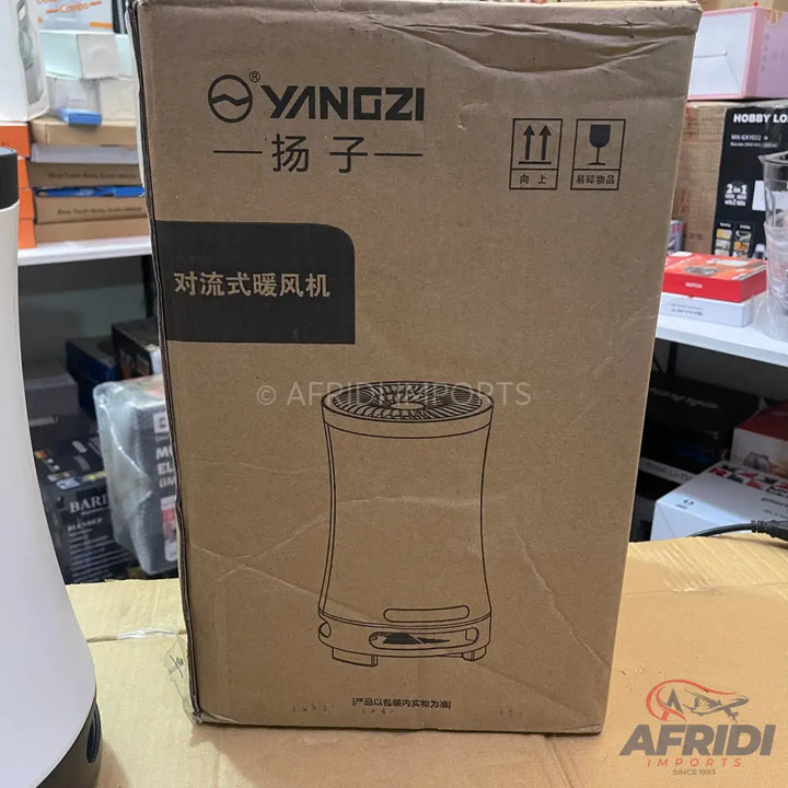 Cardboard box for a convection heater.