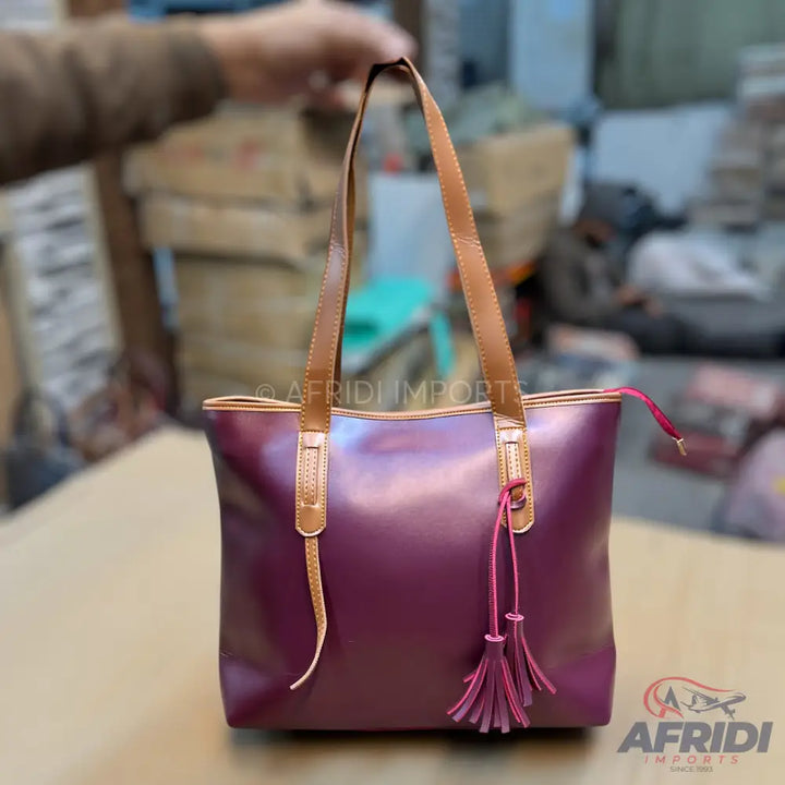 Maroon Tote Bag