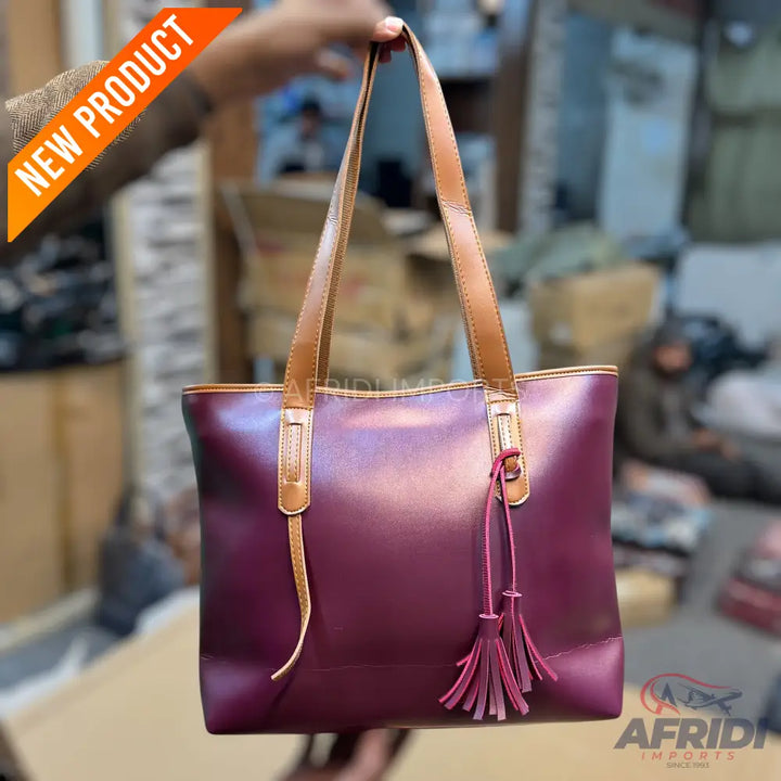 Maroon Tote Bag