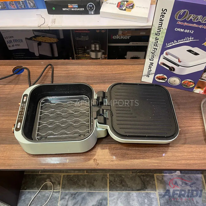 Orvica 3 in 1 Steamer Fryer & Grill Russian Lot