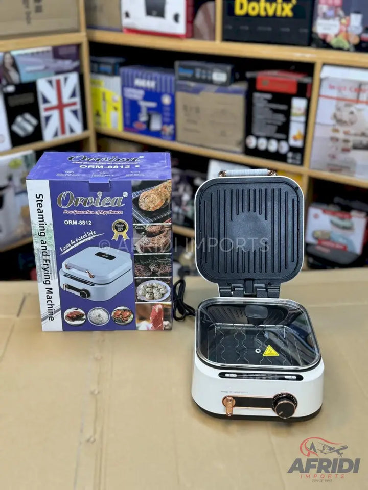Orvica 3 in 1 Steamer Fryer & Grill Russian Lot