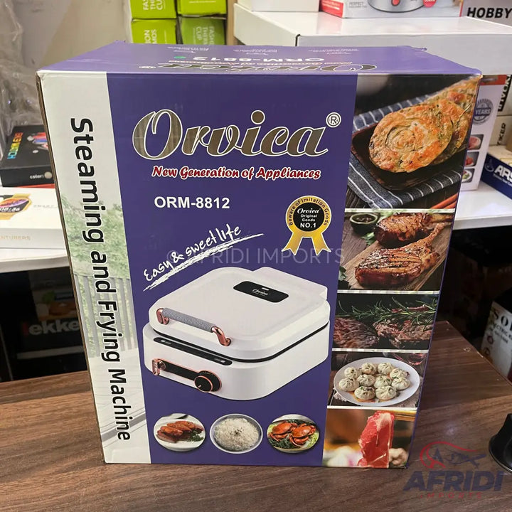 Orvica 3 in 1 Steamer Fryer & Grill Russian Lot