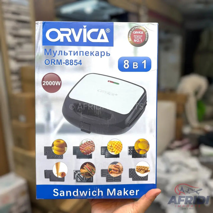 Orvica 8-in-1 Sandwich Maker - Russian Lot