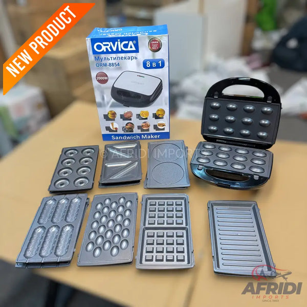 Orvica 8-in-1 Sandwich Maker - Russian Lot