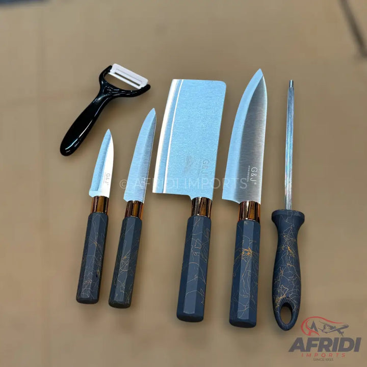 G&J 6 Piece Knives Set
