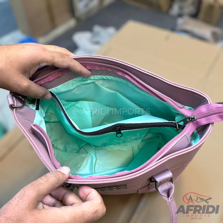 Pink Ladies Shoulder Bag